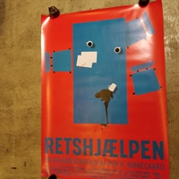 rød blå plakat dokumentarfil retshjælpen af per k. kirkegaard